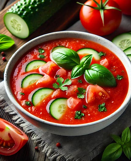Gaspacho hyper simple et healthy