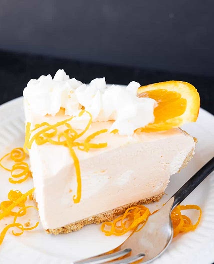 No Bake Orange Cheesecake