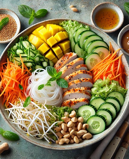 Salade mangue pousse de soja
