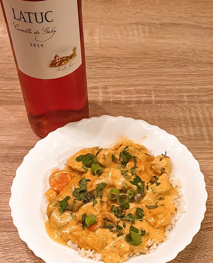Poulet lait de coco à la mangue