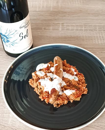 Couscous de légumes italiens aux saucisses