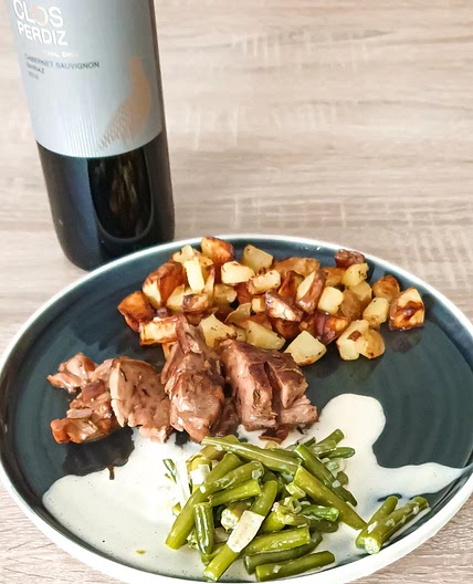Filet de porc sauce balsamique aux fraises