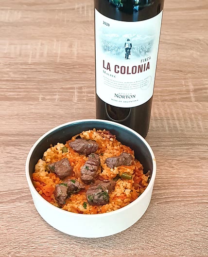 Salade de boulgour aux émincés de bœuf