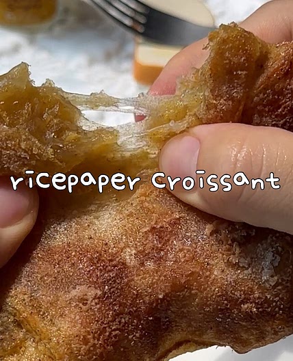 Ricepaper croissant