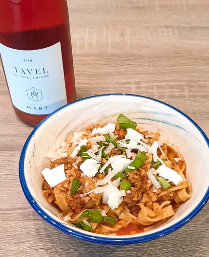 Tagliatelles aux merguez