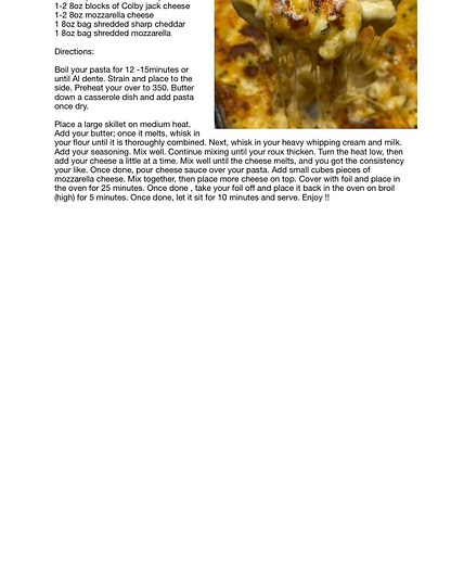 Extra creamy mac and cheese