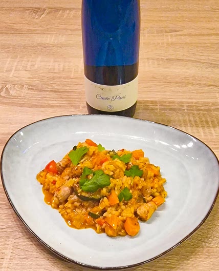 Risotto Chipolata, merguez et légume