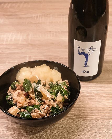 Potée aux épinards à la viande hachée et au panais