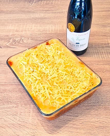 Hachis gratiné à la viande hachée et aux légumes épices siciliennes
