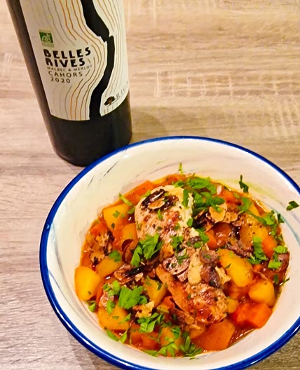 Mijoté de légumes doux & épicé et filet de poulet