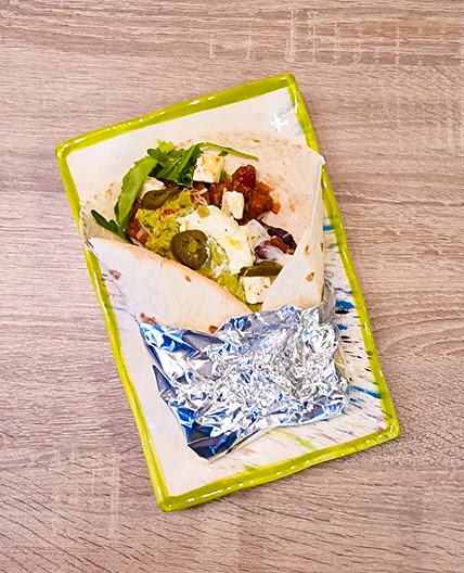 Tortillas au chili et guacamole