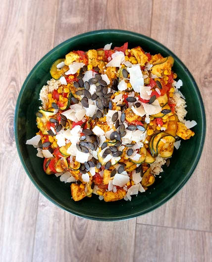 Lunchbox z kaszą kuskus
