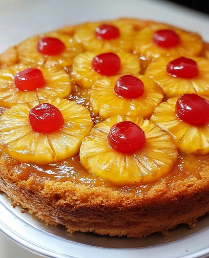 Classic Pineapple Upside-Down Cake – A Timeless Delight