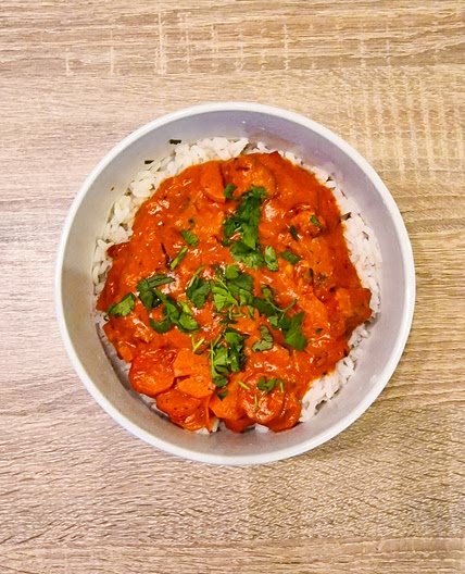 Mijoté de poisson aux saveurs sud-américaines lait de coco & riz