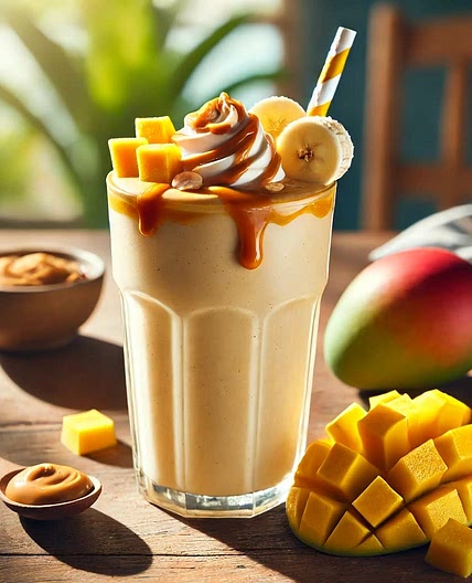 Mango Banana Peanut Butter Shake
