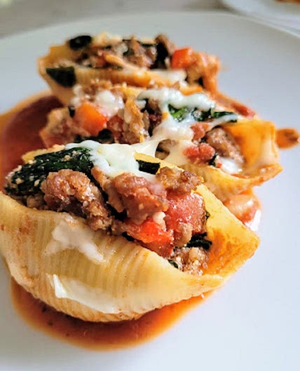 Hot Sausage Stuffed Shells