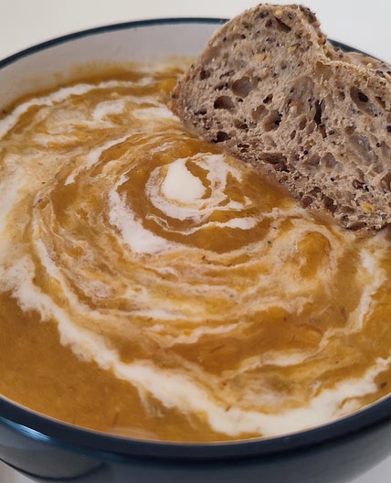 Carrot, Lentil & Coriander Soup (Vegetarian)