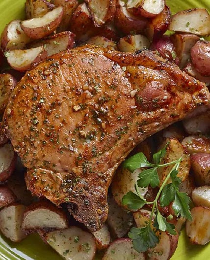 HIDDEN VALLEY RANCH PORK CHOPS