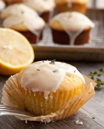 Olive Oil Cupcakes with Rosemary Frosting