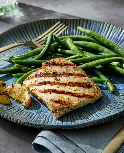 Grilled Fish Steaks