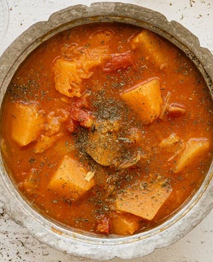 Low residue, slow cooker vegetable stew