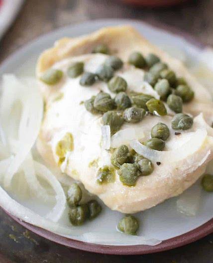 Slow Cooker Chicken Piccata For One