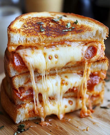 Mouthwatering Pizza Grilled Cheese Sandwich Recipe