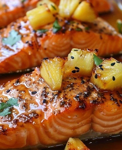 Honey Pineapple Salmon