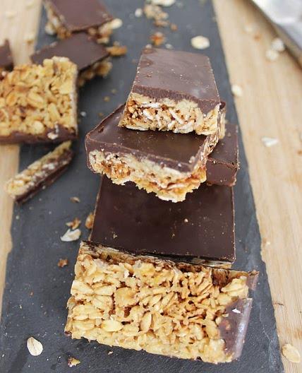 Peanut chocolate bars (GF, vegan)