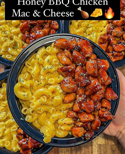 High Protein Honey BBQ Chicken Mac &amp; Cheese🔥
