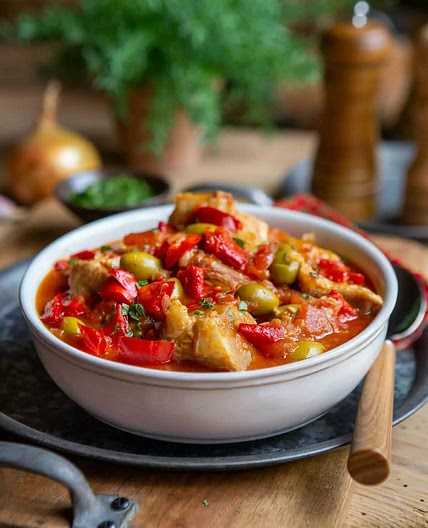 Sauté de veau aux olives