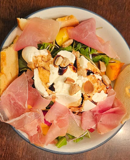 Peach Burrata Salad