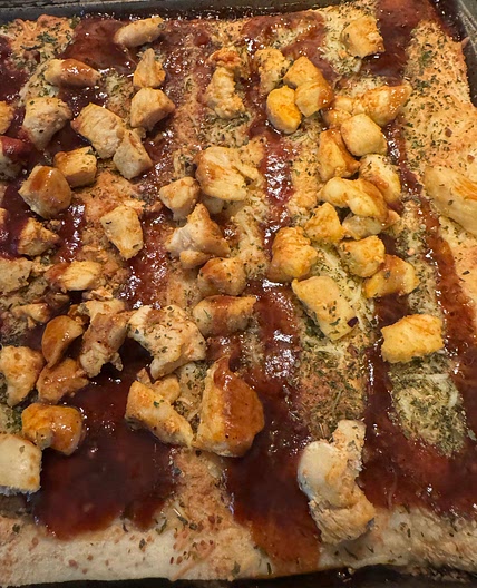 Bbq chicken loaded breadsticks