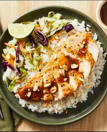 Tangy Tamarind Chicken over Rice