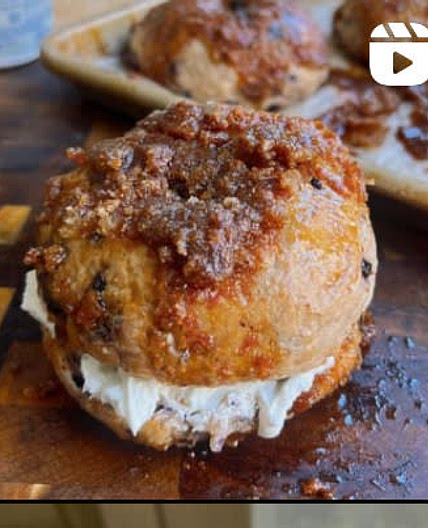 Blueberry French toast bagels