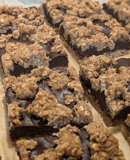 Banana Oatmeal Fudge Bars