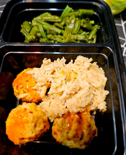 Buffalo chicken meatballs