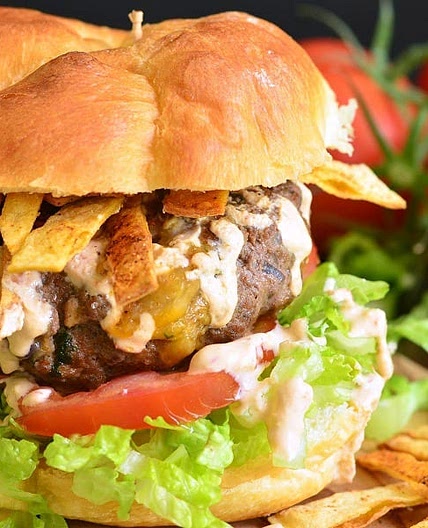 Stuffed Taco Burger