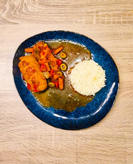 Paupiettes de dinde carottes olives tomates