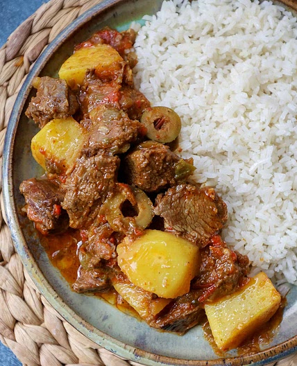 Cuban Carne Con Papas