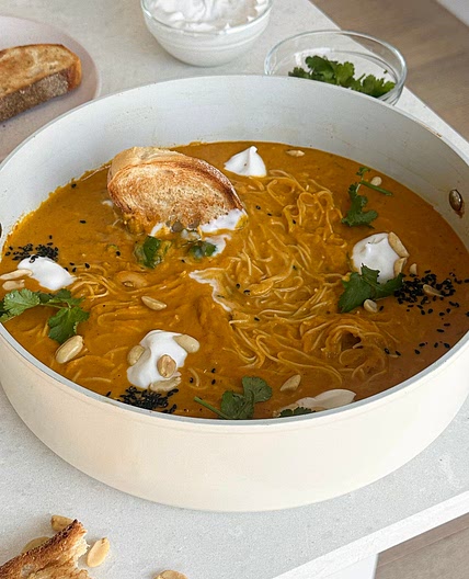 Sweet potato noodle soup 