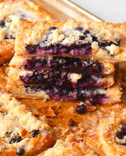 Lemon Blueberry Streusel Pastries