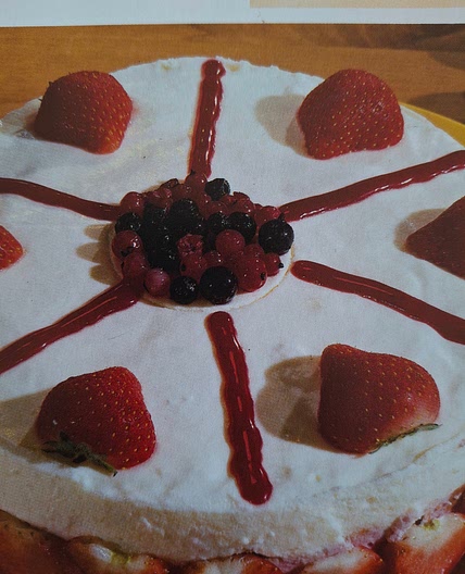 Kaastaart met aardbeien