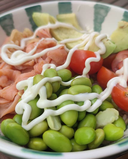 Japanese Salmon Poke Bowl