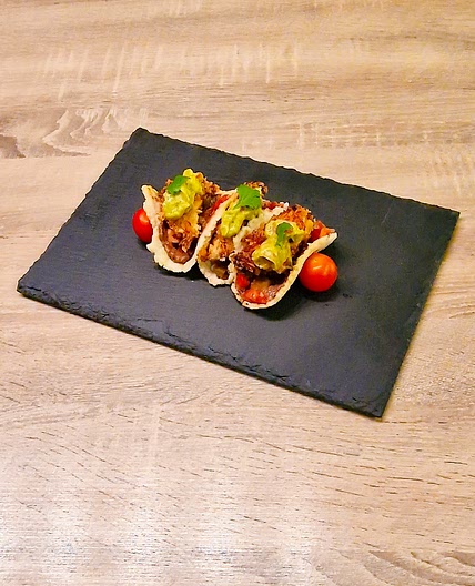 Tacos, tapenade Olives figues