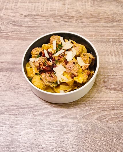 Spicy malfadine saucisse