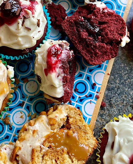 Francisca's Best Ever Assorted Cupcakes ⓒ (Red velvet cherry van