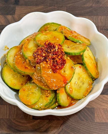 매콤하고 고소한 칠리소스 오이무침✨