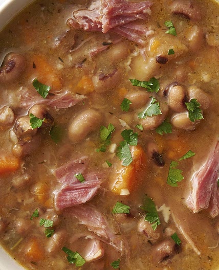 Slow-Cooker Ham and Black-Eyed Pea Soup