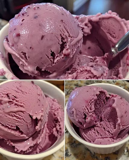 Vegan Blueberry Yogurt Ice Cream